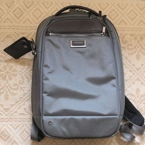 Briggs & Riley, Medium Slim Backpack, Gray
